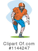 Football Player Clipart #1144247 by patrimonio