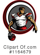 Football Player Clipart #1164679 by Chromaco