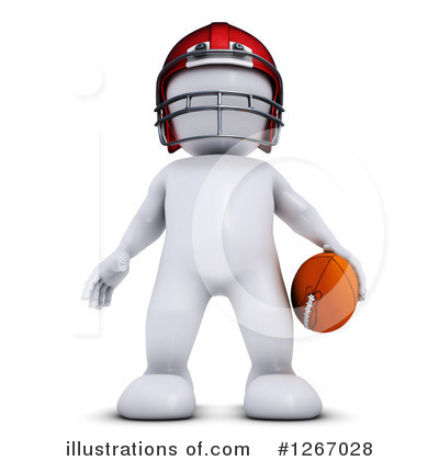 Football Player Clipart #1267028 by KJ Pargeter