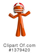 Football Player Clipart #1379420 by Leo Blanchette