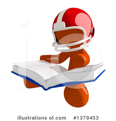 Royalty-Free (RF) Football Player Clipart Illustration by Leo Blanchette - Stock Sample #1379453