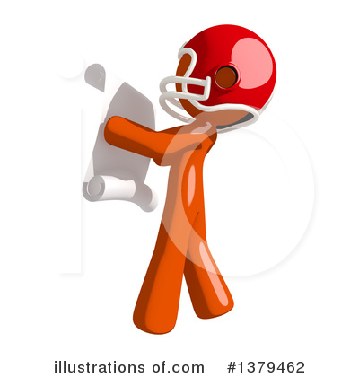Royalty-Free (RF) Football Player Clipart Illustration by Leo Blanchette - Stock Sample #1379462