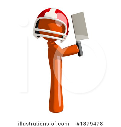 Royalty-Free (RF) Football Player Clipart Illustration by Leo Blanchette - Stock Sample #1379478