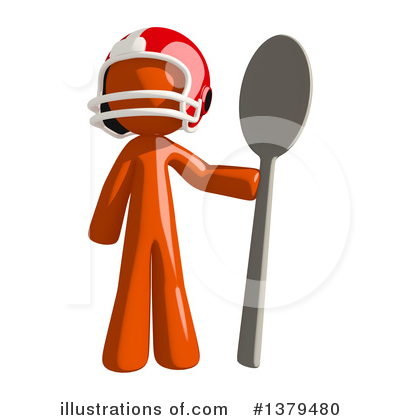 Royalty-Free (RF) Football Player Clipart Illustration by Leo Blanchette - Stock Sample #1379480