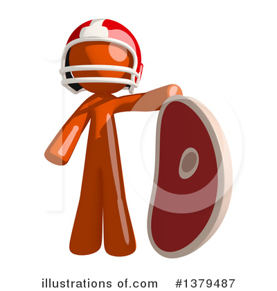 Football Player Clipart #1379487 by Leo Blanchette