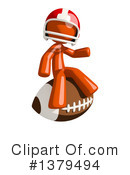 Football Player Clipart #1379494 by Leo Blanchette