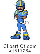 Football Player Clipart #1517264 by Clip Art Mascots