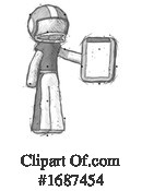 Football Player Clipart #1687454 by Leo Blanchette