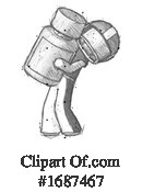 Football Player Clipart #1687467 by Leo Blanchette