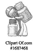 Football Player Clipart #1687468 by Leo Blanchette