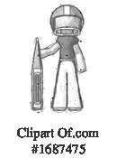 Football Player Clipart #1687475 by Leo Blanchette
