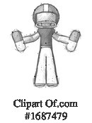 Football Player Clipart #1687479 by Leo Blanchette