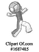 Football Player Clipart #1687485 by Leo Blanchette