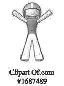 Football Player Clipart #1687489 by Leo Blanchette