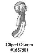 Football Player Clipart #1687501 by Leo Blanchette
