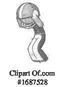 Football Player Clipart #1687528 by Leo Blanchette