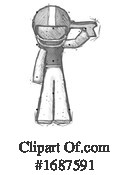 Football Player Clipart #1687591 by Leo Blanchette
