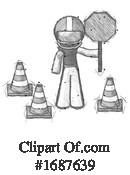 Football Player Clipart #1687639 by Leo Blanchette