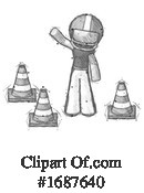 Football Player Clipart #1687640 by Leo Blanchette