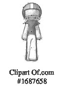 Football Player Clipart #1687658 by Leo Blanchette