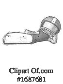 Football Player Clipart #1687681 by Leo Blanchette