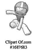 Football Player Clipart #1687683 by Leo Blanchette