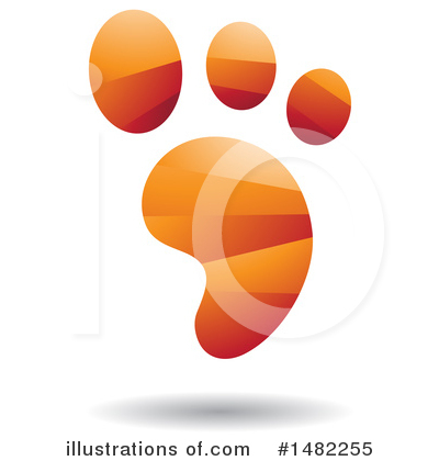 Royalty-Free (RF) Footprint Clipart Illustration by cidepix - Stock Sample #1482255