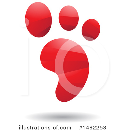 Royalty-Free (RF) Footprint Clipart Illustration by cidepix - Stock Sample #1482258