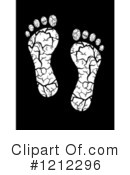 Footprints Clipart #1212296 by Vector Tradition SM