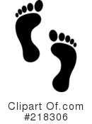 Footprints Clipart #218306 by Pams Clipart
