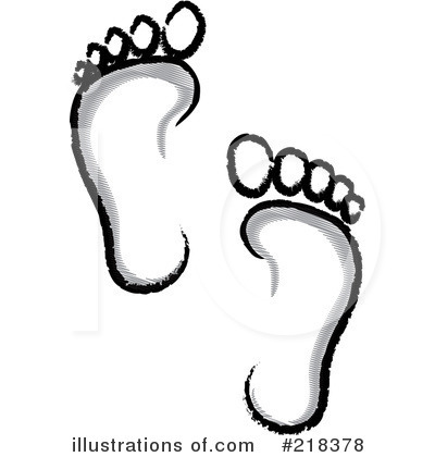 Royalty-Free (RF) Footprints Clipart Illustration by Pams Clipart - Stock Sample #218378