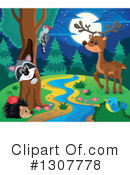 Forest Animals Clipart #1307778 by visekart