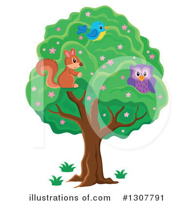 Royalty-Free (RF) Forest Animals Clipart Illustration by visekart - Stock Sample #1307791