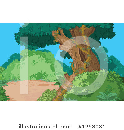 Royalty-Free (RF) Forest Clipart Illustration by Pushkin - Stock Sample #1253031