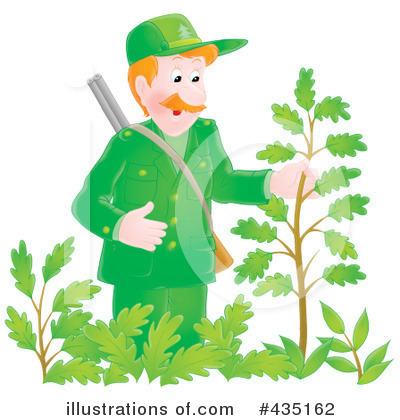 Royalty-Free (RF) Forest Ranger Clipart Illustration by Alex Bannykh - Stock Sample #435162