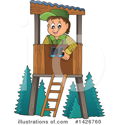 Royalty-Free (RF) Forester Clipart Illustration by visekart - Stock Sample #1426760