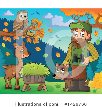 Royalty-Free (RF) Forester Clipart Illustration by visekart - Stock Sample #1426766