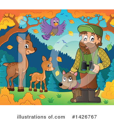 Royalty-Free (RF) Forester Clipart Illustration by visekart - Stock Sample #1426767