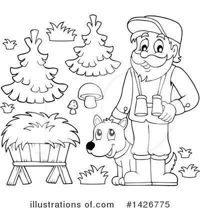 Royalty-Free (RF) Forester Clipart Illustration by visekart - Stock Sample #1426775