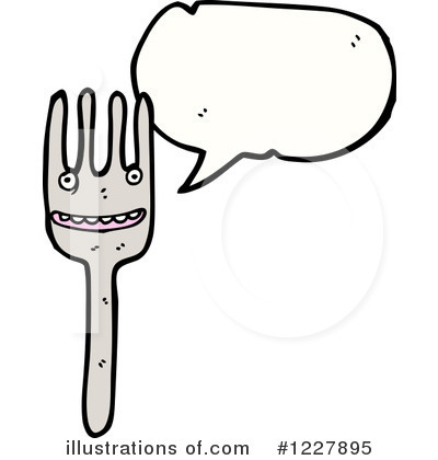 Royalty-Free (RF) Fork Clipart Illustration by lineartestpilot - Stock Sample #1227895