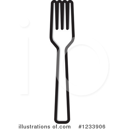 Royalty-Free (RF) Fork Clipart Illustration by Lal Perera - Stock Sample #1233906