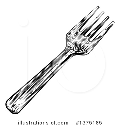 Royalty-Free (RF) Fork Clipart Illustration by AtStockIllustration - Stock Sample #1375185