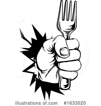 Royalty-Free (RF) Fork Clipart Illustration by AtStockIllustration - Stock Sample #1633020