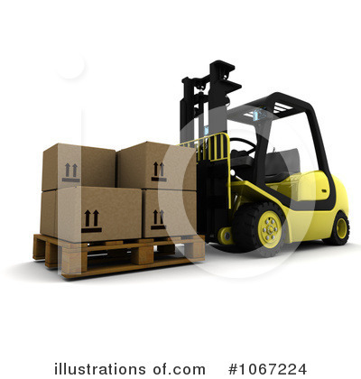 Fork Lift Clipart #1067224 by KJ Pargeter