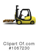 Forklift Clipart #1067230 by KJ Pargeter