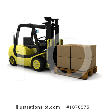 Fork Lift Clipart #1078375 by KJ Pargeter