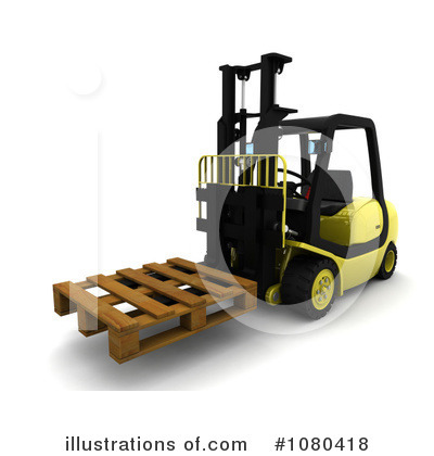Fork Lift Clipart #1080418 by KJ Pargeter