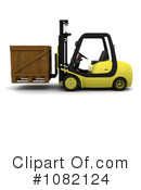 Forklift Clipart #1082124 by KJ Pargeter