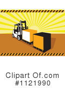 Forklift Clipart #1121990 by patrimonio
