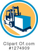 Forklift Clipart #1274909 by patrimonio